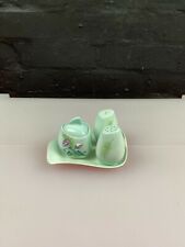 Carlton Ware Elliptical Cruet Set Australian Design Convolvulus Pattern 1950's