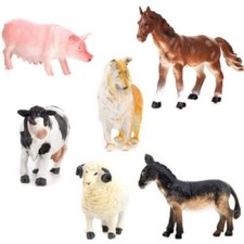 Farm Animals Toy Playset Cow