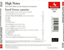 HIGH NOTES: MORE NEW MUSIC FOR SOPRANINO SAXOPHONE NEW CD