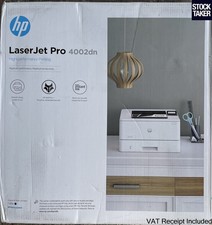 HP LaserJet Pro 4002dn A4 Mono Network Laser Printer (1 Page 100% Toner) VAT Inc