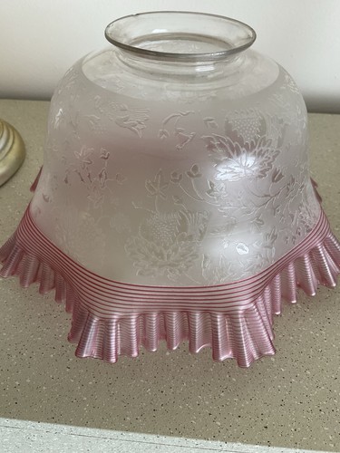 Antique cranberry acid etched - acid,