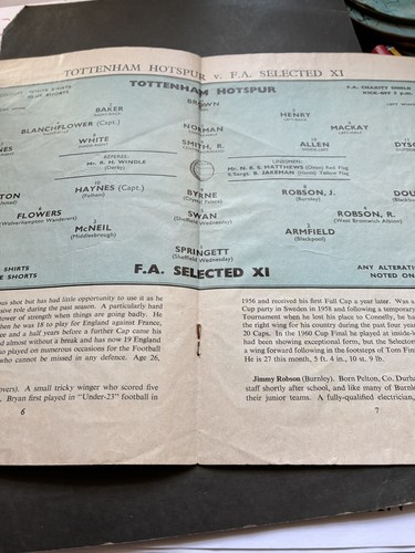 1961 charity shield - shield,