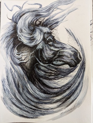 Blue spirit horse original - blue,
