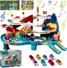 Boys Dinosaur Race Track Play