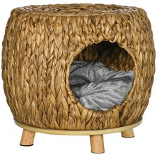 Cat Bed House Stool Wicker