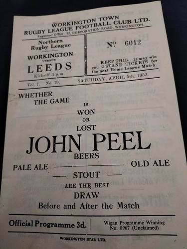 Vintage workington town - vintage, v