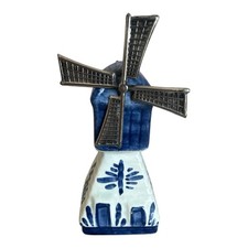 Vintage Delft Blue Windmill