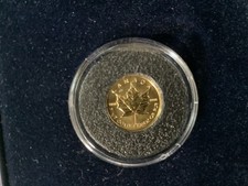 1/20oz  Canadian Maple Leaf Gold Coin In Presentation Box 1996 & certificate 