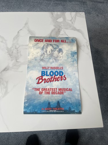 Cast signed west end - signed, blood