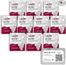 Lalvin EC-1118 Wine Yeast 10 Pack - Champagne Yeast - Make Wine Cider Mead At -