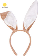 Brown Rabbit Ears Headband