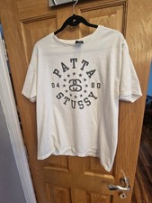 Stussy Patta L rare vtg box logo japan vans syndicate Laguna surf white