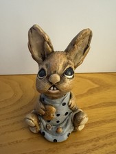 Pendelfin Rabbit Midge Picnic 2 Crumbs-Very Rare 1950’s-Excellent Condition