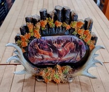 Rustic Deer Scene Mantel