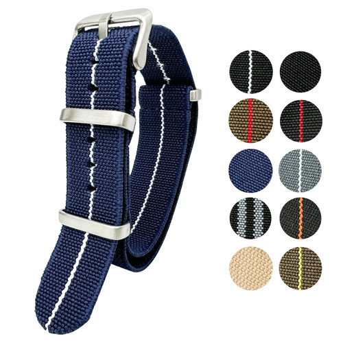 Watch strap elastic nylon band - elastic,