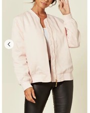 Lady Quilted Satin Bomber