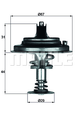 Mahle 80d1 thermostat - tx, 26