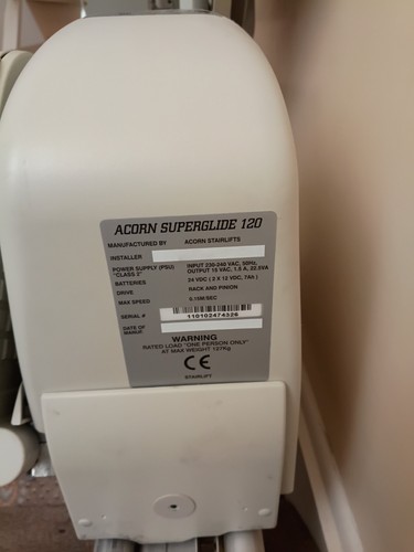 Acorn stair lift - stair, straight
