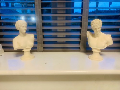 Marble greek bust statue - marble,