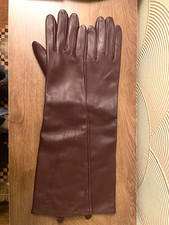 Long burgundy leather - burgundy,
