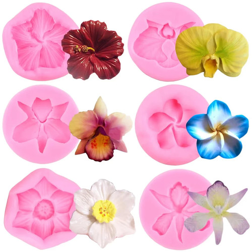 Flower fondant moulds silicone - flower,