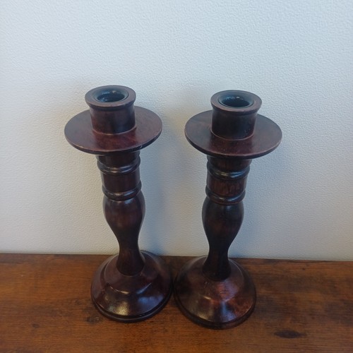 Vintage pair hand turned - pair,