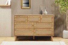 Manila Oak & PVC Rattan Chest