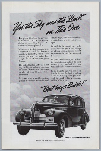 1940 buick limited vintage - buick,