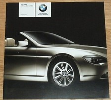 BMW 6 SERIES 645Ci E64 CONVERTIBLE PRICE & SPECS BROCHURE 2004 ENGL RARE. EXC