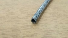 3 lengths of Stainless Steel armour flexible conduit 11" long
