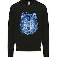 A Polygon Wolf Mens Sweatshirt
