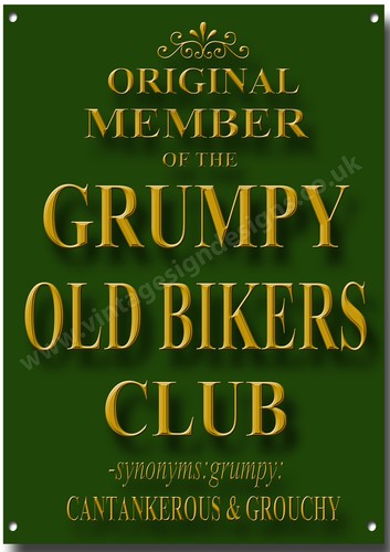 Grumpy old bikers club - bikers,