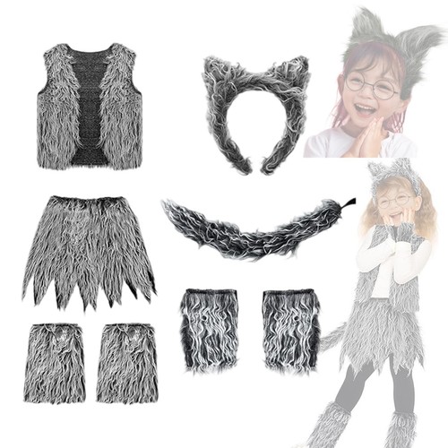 Kids wolf costume - wolf, set