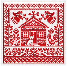 Printed cross stitch kit ct - cross,