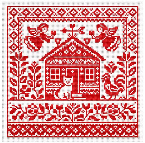 Printed cross stitch - cross, 11
