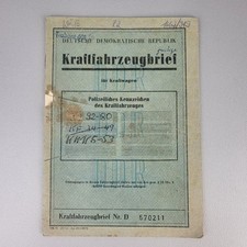 Original Motor Vehicle Letter