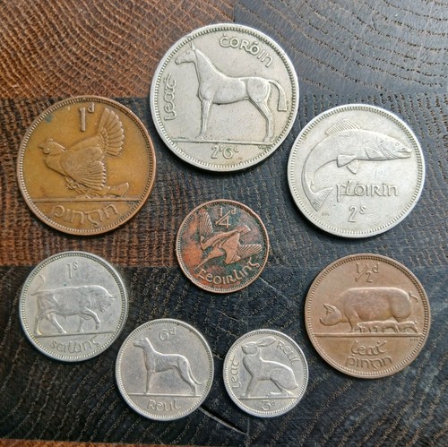 Ireland eire full coin set - ireland, 8