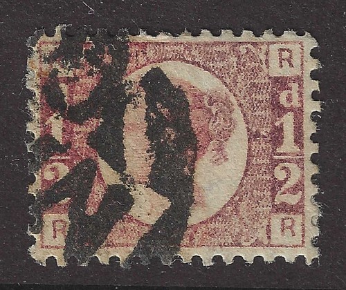 Sg48 plate used - gb, 1/2d