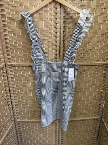 Ayanapa plaid pinafore - ,