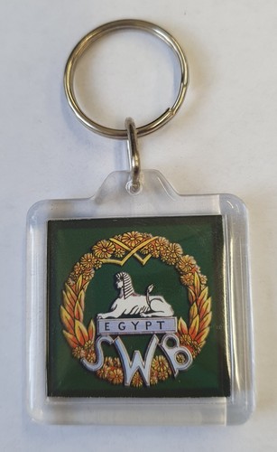 Acrylic military key ring - key,