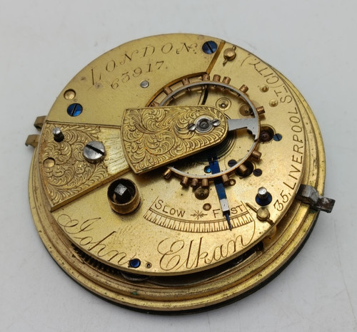 Antique fusee pocket watch - antique,