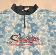 WORLD WIDE SPORTSMAN Bass Pro Men Sz. XL Johnny Morris Long Sleeve 1/4 Zip Fish