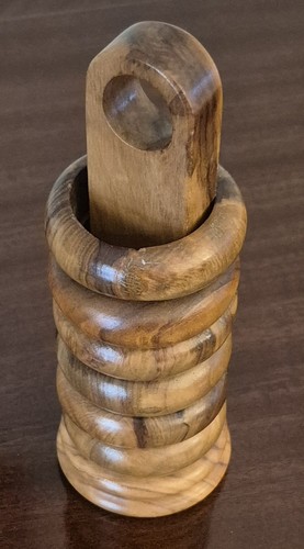Vintage hand carved wooden - vintage, hand‑carved