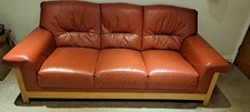 DFS Leather Sofa  3 Seater