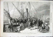 Original Old Antique Print Hm