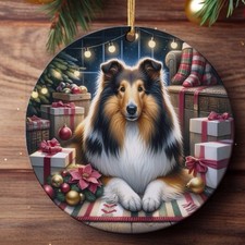 Rough Collie Christmas Tree