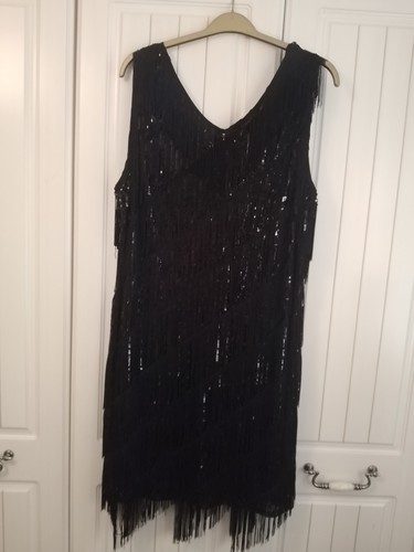 Ladies black layered - layered, dress
