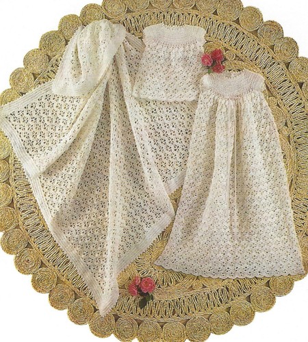 Crochet christening set - christening,