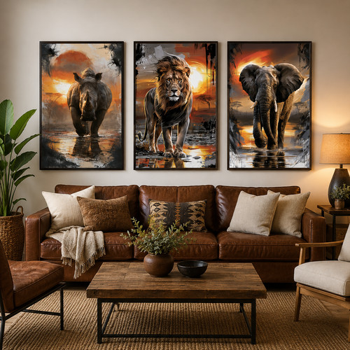 Set wildlife wall - 3, art