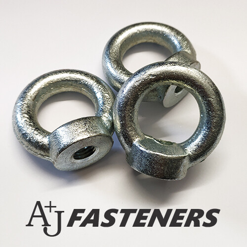 Lifting eye nut galvanised - nut,